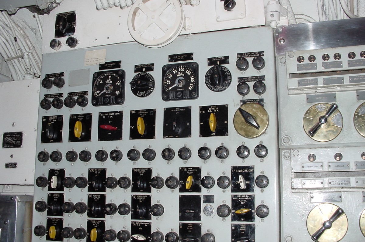 Control room - the interior communications panel