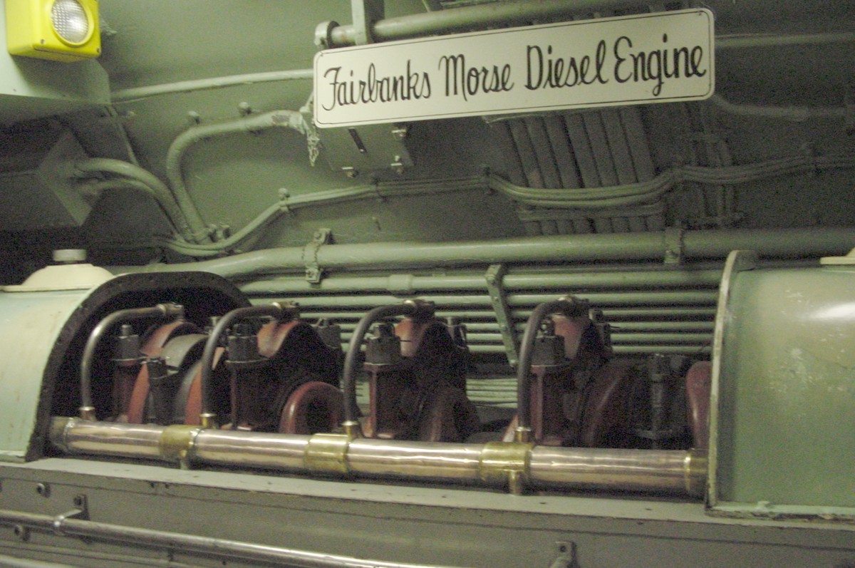 The after engine room - a Fairbanks Morse diesel