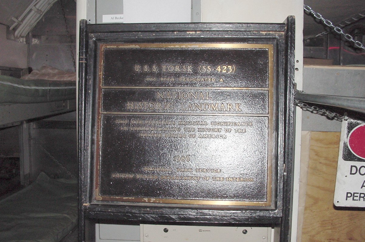 National Historic Landmark plaque